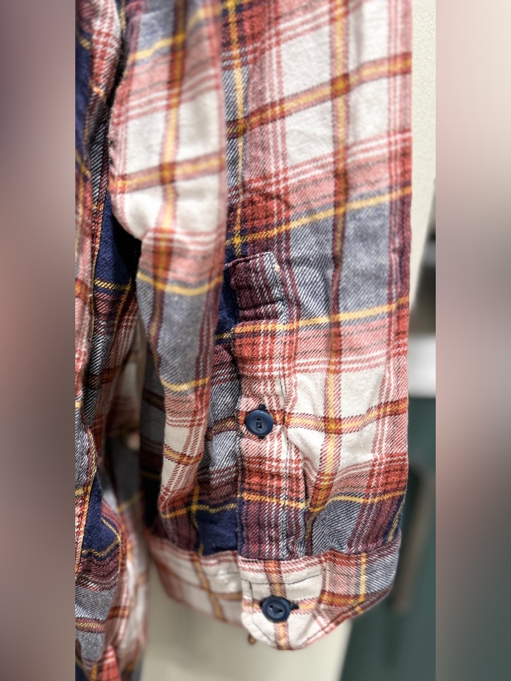 Levi’s Men’s 4XL Plaid Flannel Button Down Shirt NWOT Big & Tall - Picture 6 of 7